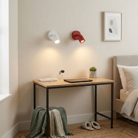 Applique murale spot métal orientable intérieur chambre, bureau | Design nordique minimaliste