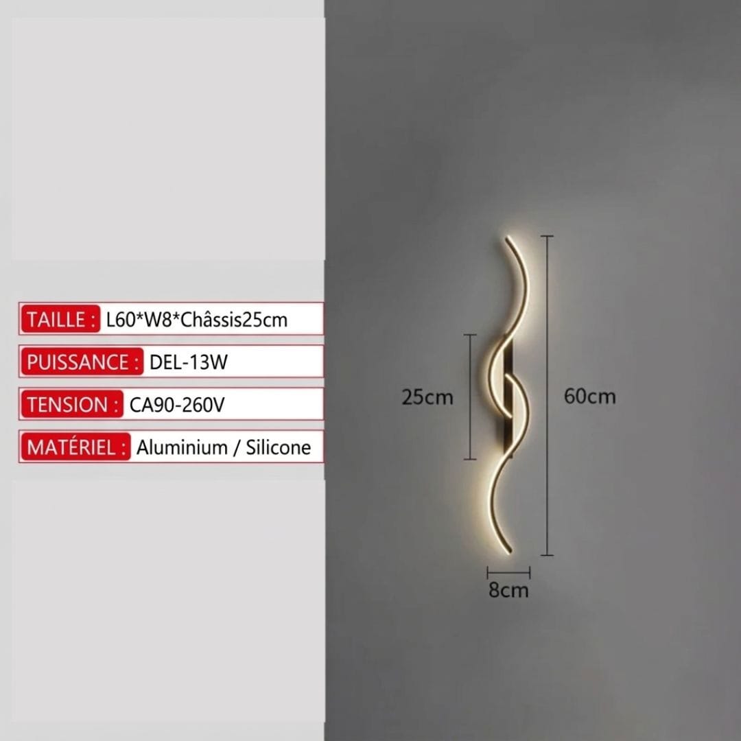 Applique murale LED, design moderne | Salon, Couloir, Intérieur