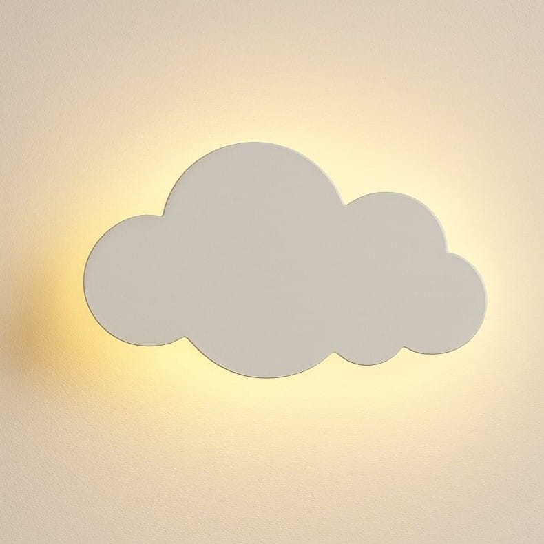 Applique murale chambre enfant nuage pastel | LED éclairage indirect | Intérieur style scandinave