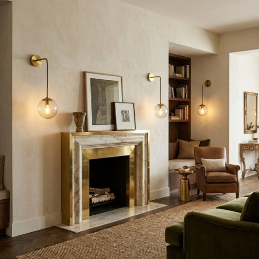 Applique murale globe vintage — Bulle de Verre