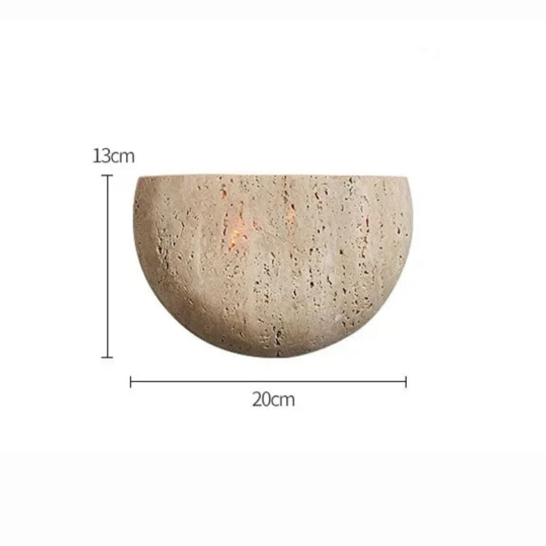 Applique murale naturelle & moderne d'intérieur| Pierre texturée