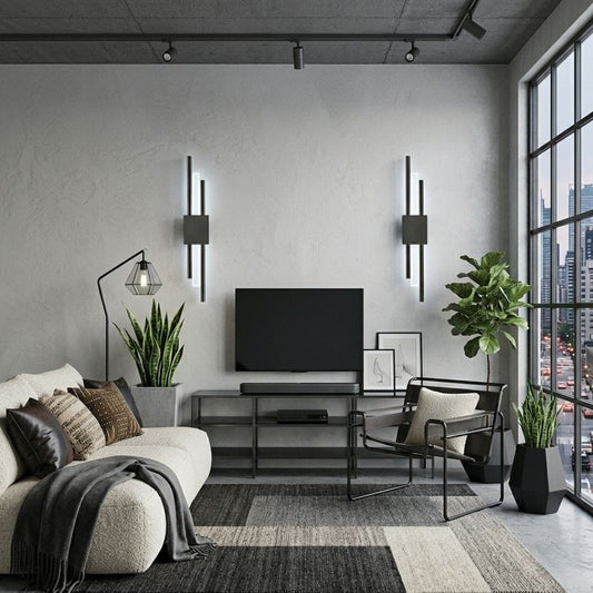 Applique murale LED pour intérieur moderne | Métal & verre dépoli