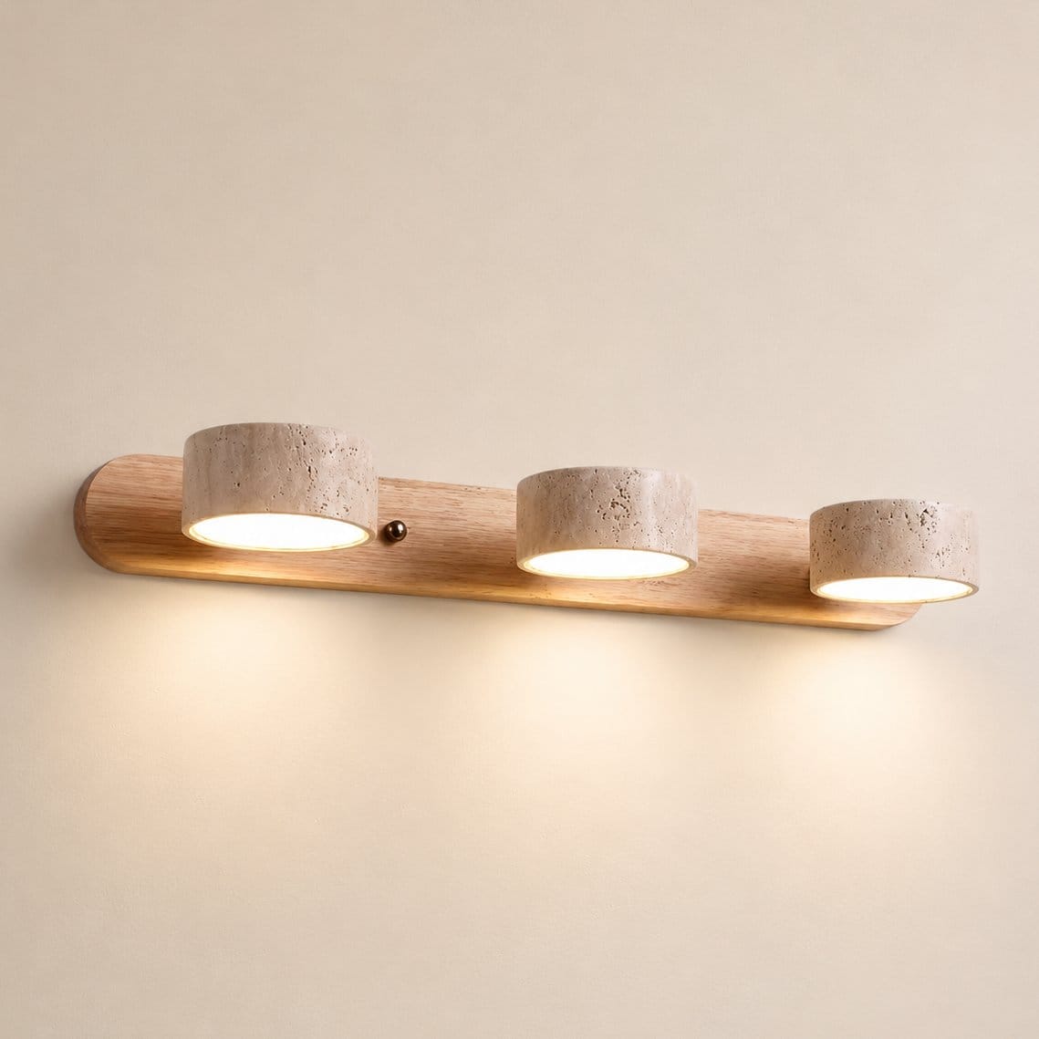 Applique murale ronde d'intérieur, spots LED | Design japonais
