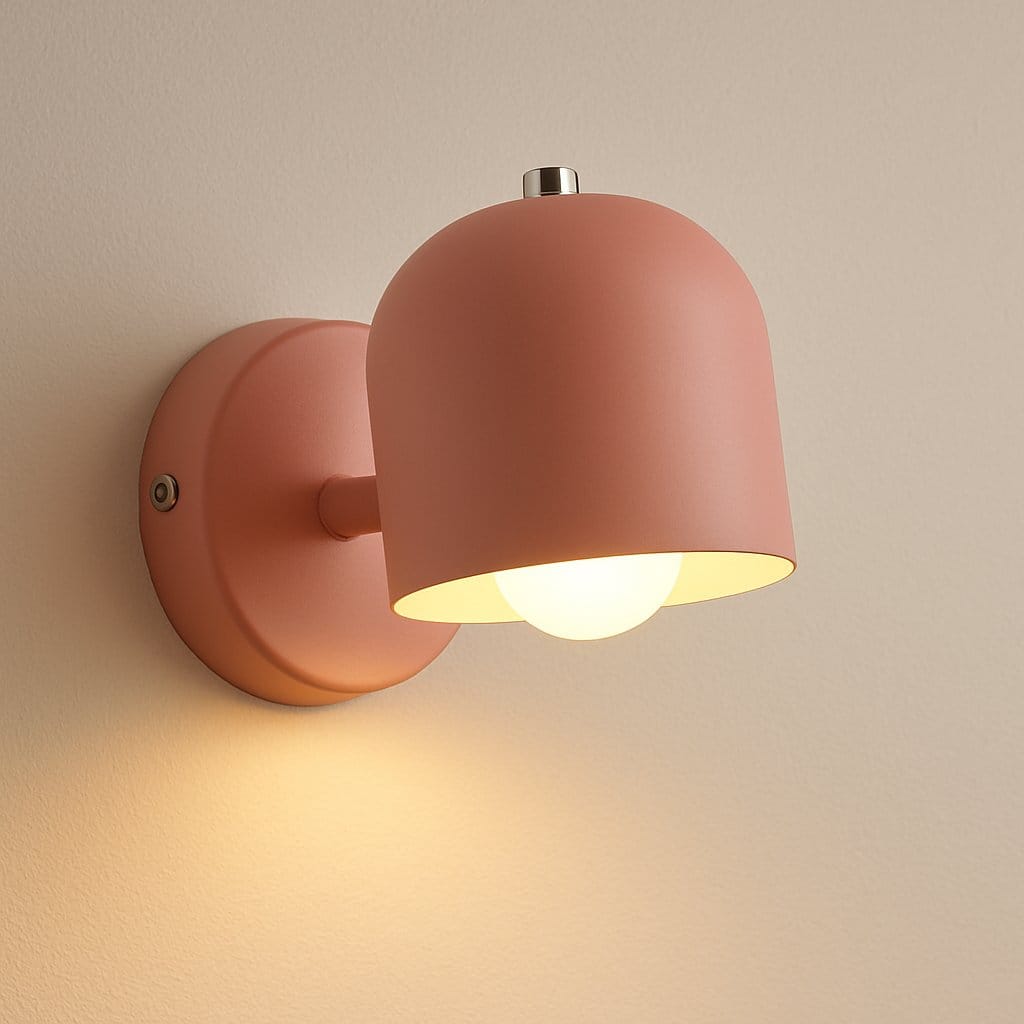 Applique murale Design Scandinave, spot métallique, Abat-jour en cloche orientable | Chambre couloir intérieur