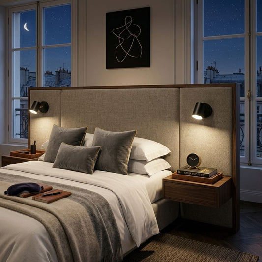 Applique murale Design moderne intérieur, liseuse chambre, tête de lit | spot cylindre rotatif