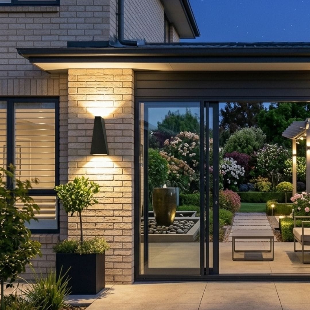 Applique murale Extérieur étanche LED, aluminium, Balcon jardin | Double éclairage haut bas, IP65 6W