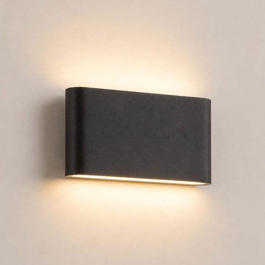 Applique murale Extérieur LED étanche pour Terrasse, Balcon | Double éclairage haut bas, aluminium IP65