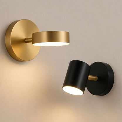 Applique murale Design moderne intérieur, liseuse LED chambre, tête de lit | spot cylindre rotatif