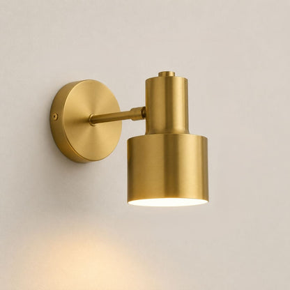 Applique murale laiton brossé, Spot doré orientable | Liseuse chambre, tête de lit, salon intérieur