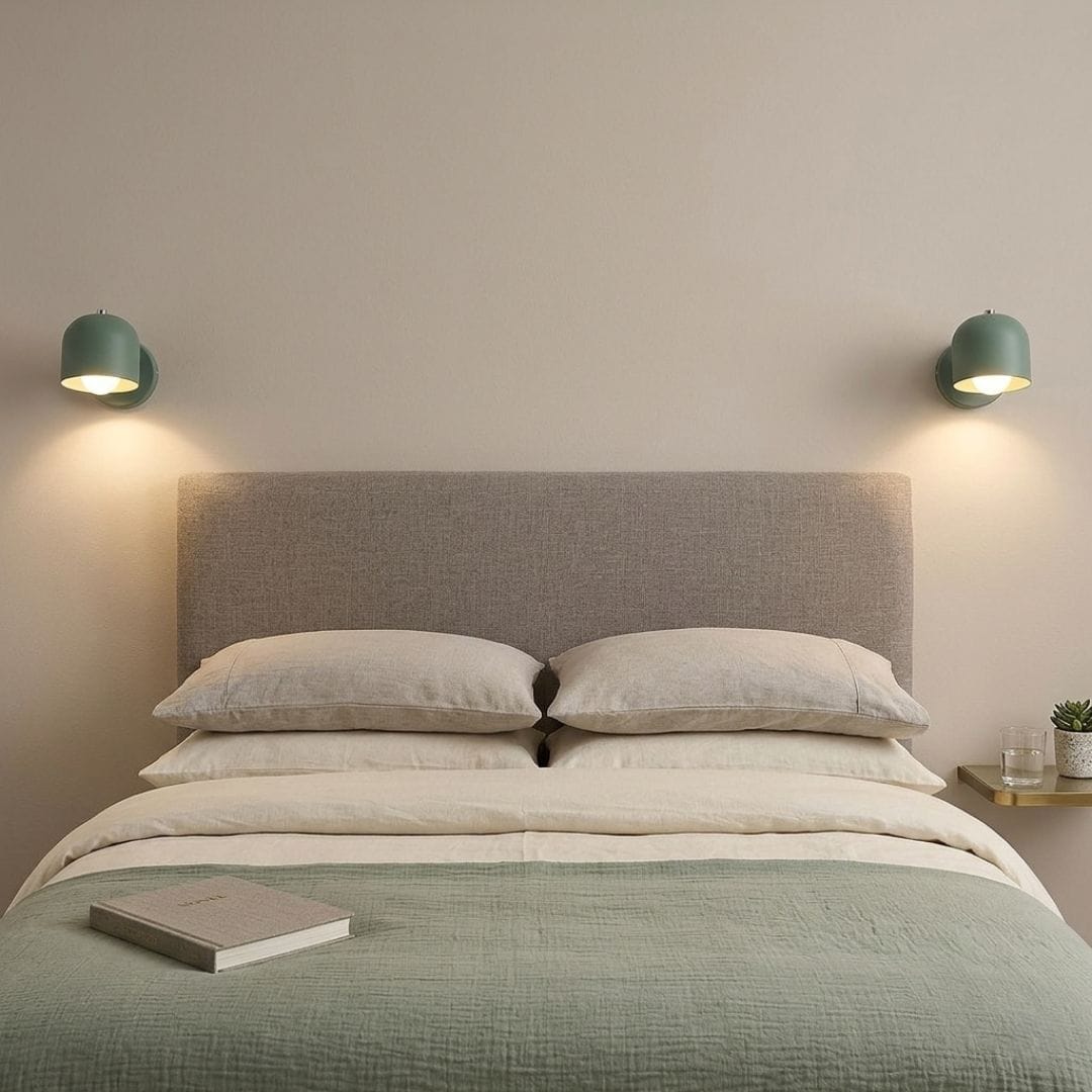 Applique murale Design Scandinave, spot métallique, Abat-jour en cloche orientable | Chambre couloir intérieur