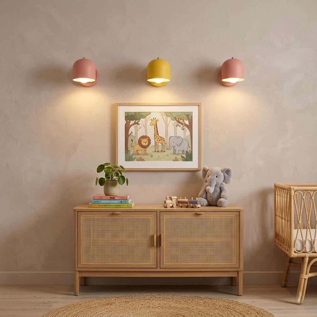 Applique murale Design Scandinave, spot métallique, Abat-jour en cloche orientable | Chambre couloir intérieur