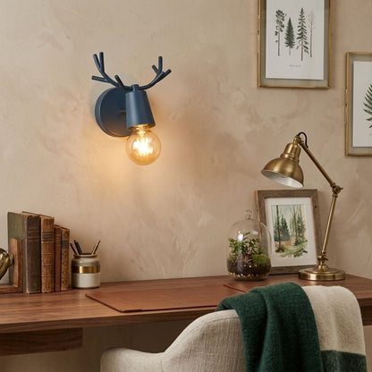 Applique murale chambre d'enfant, bureau, intérieur | Style scandinave moderne, ramure de cerf
