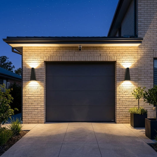 Applique murale Extérieur étanche LED, aluminium, Balcon jardin | Double éclairage haut bas, IP65 6W