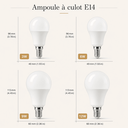 Ampoule LED E14 | Rendu naturel & longue durée 50000 h
