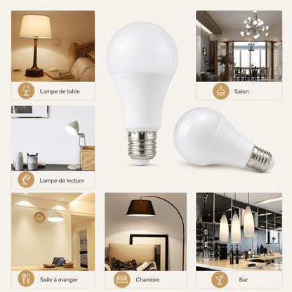 Ampoule LED E27 | Rendu naturel & longue durée 50000 h