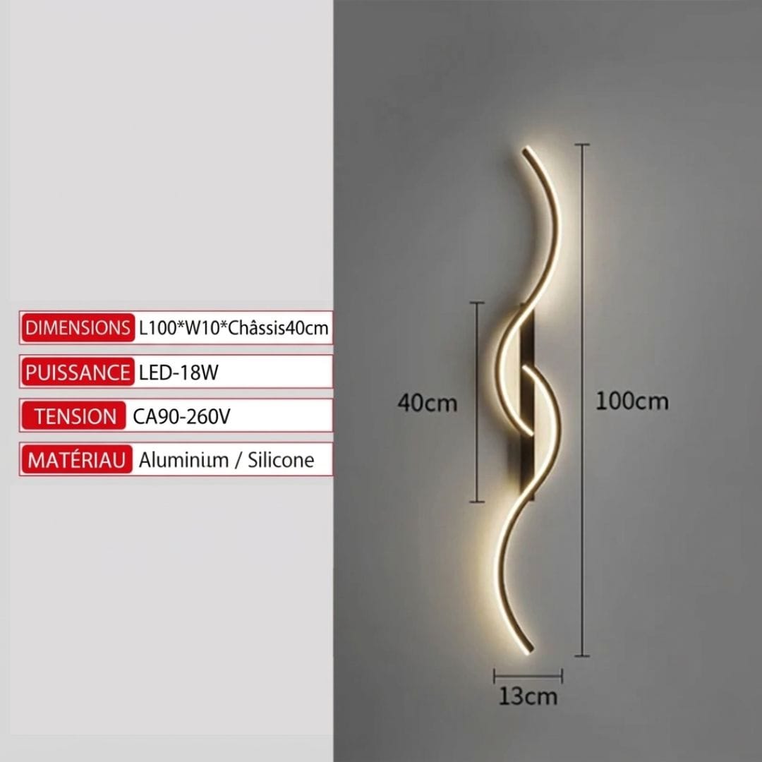 Applique murale LED, design moderne | Salon, Couloir, Intérieur