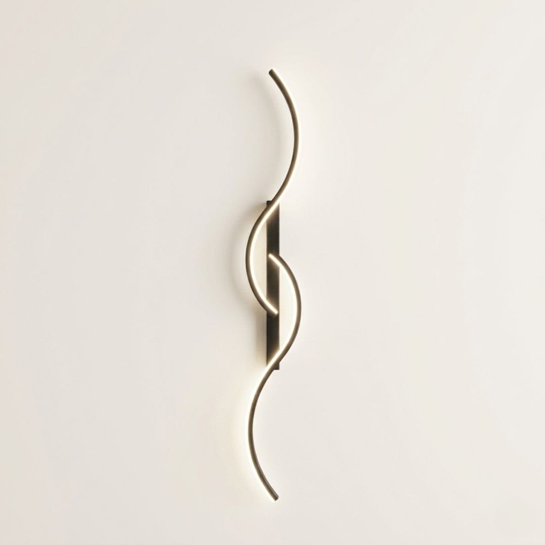 Applique murale LED — Dimmable style design vague moderne