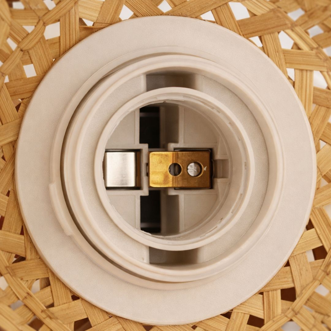 Applique murale bambou & bois, intérieur | Design japonais rétro