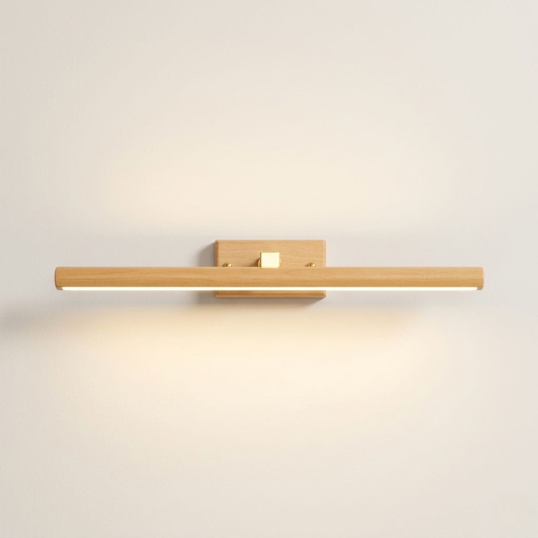 Applique murale LED allongée en bois, pour intérieur | Tête orientable