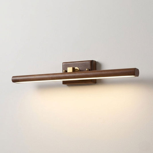 Applique murale bois baguette — Tête rotative orientable