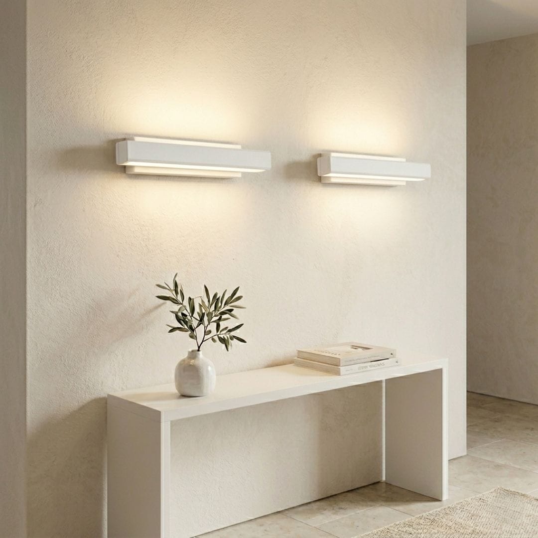 Applique murale bois massif moderne | Tête orientable, LED