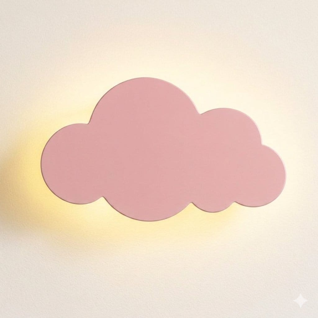 Applique murale chambre enfant nuage pastel | LED éclairage indirect | Intérieur style scandinave