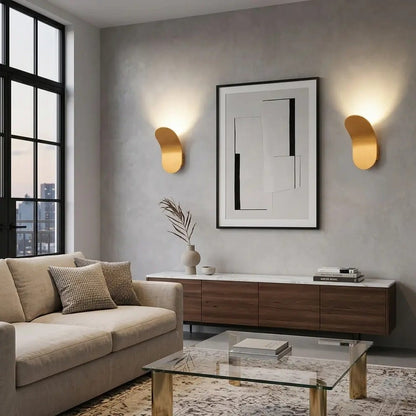 Applique murale design aluminium minimaliste | Chambre salon intérieur moderne, éclairage indirect