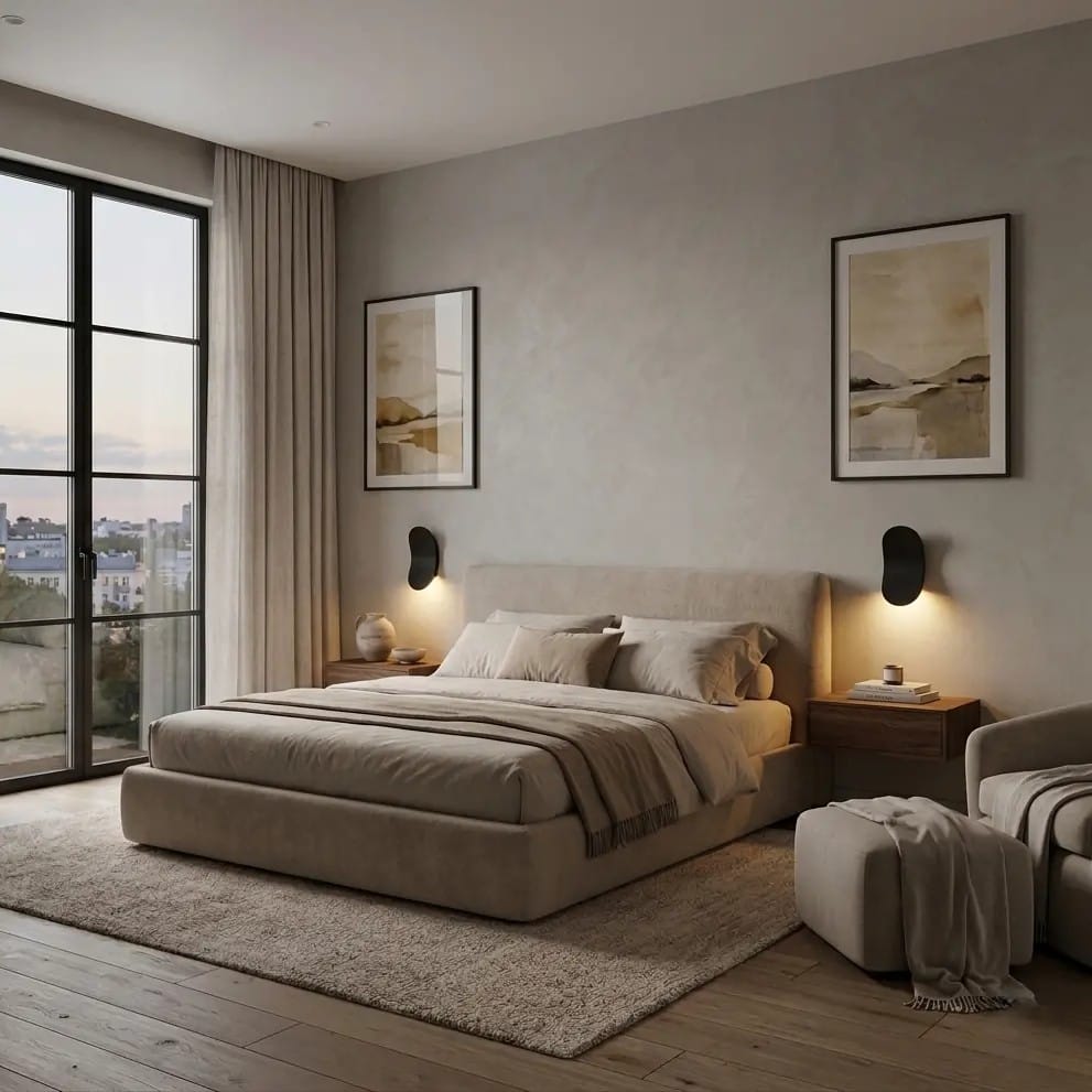 Applique murale design aluminium minimaliste | Chambre salon intérieur moderne, éclairage indirect