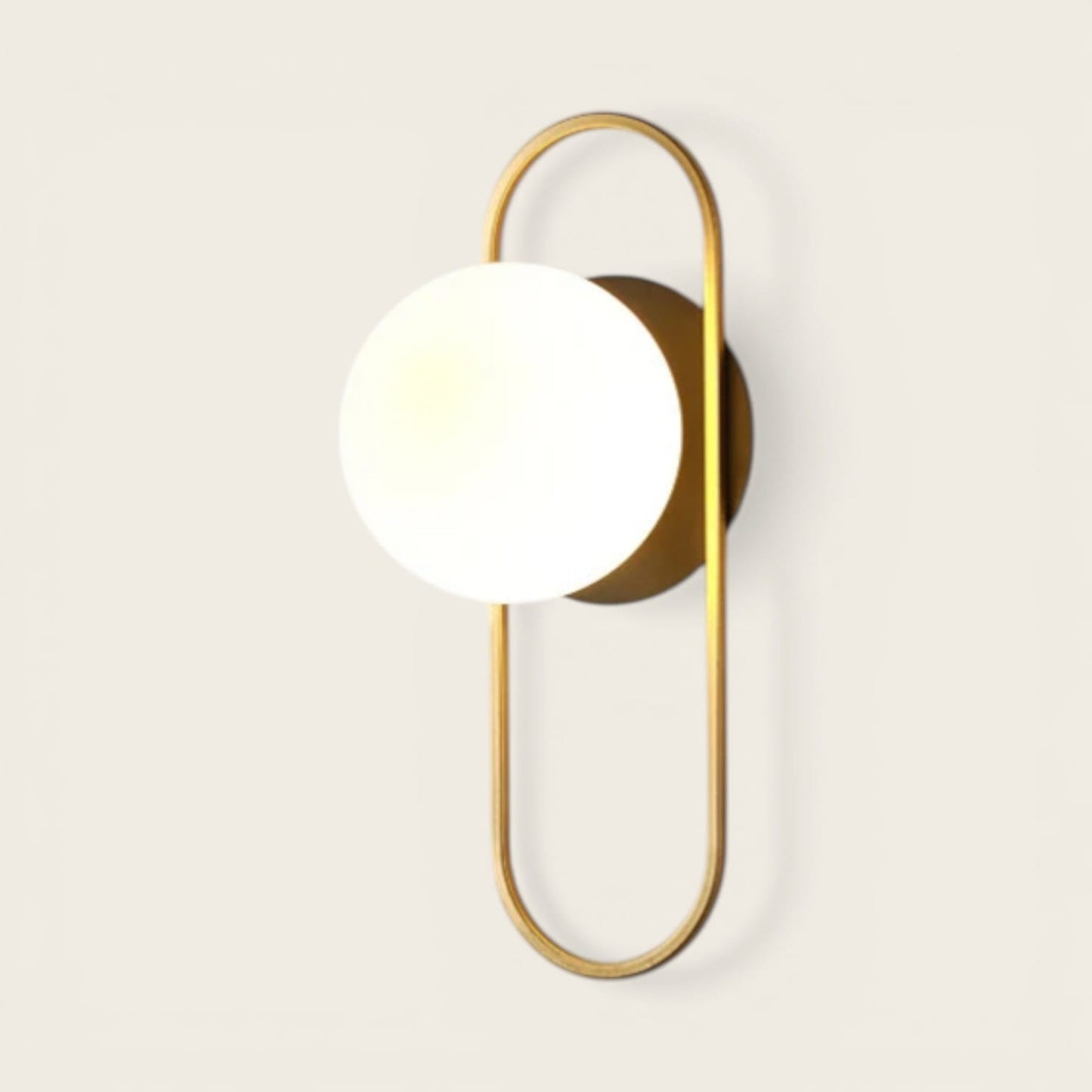 Applique murale boule en verre, style laiton moderne | Intérieur