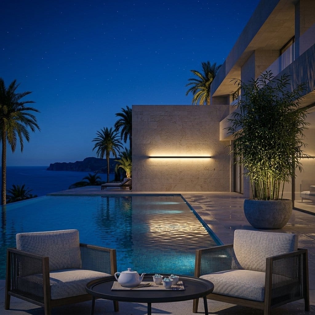 Applique murale extérieure étanche, barre LED aluminium IP65 | Bande lumineuse pour terrasse, jardin façade
