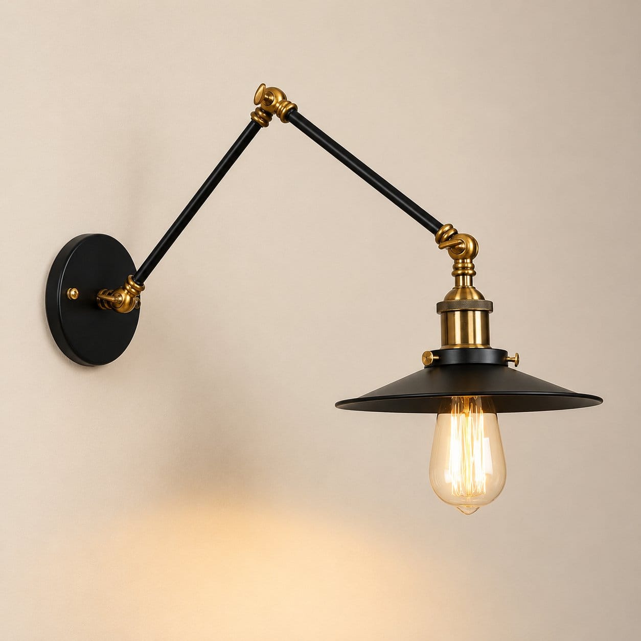Applique murale industrielle orientable, liseuse pour chambre ou bureau
