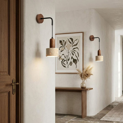 Applique murale pierre naturelle | Intérieur Wabi-Sabi, chambre, salon