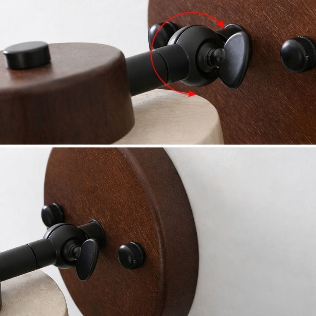 Applique murale chambre, tête de lit, couloir | Orientable, pierre