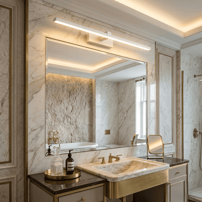 Applique murale salle de bain miroir barre LED Lumière blanche | Aluminium Design moderne intérieur