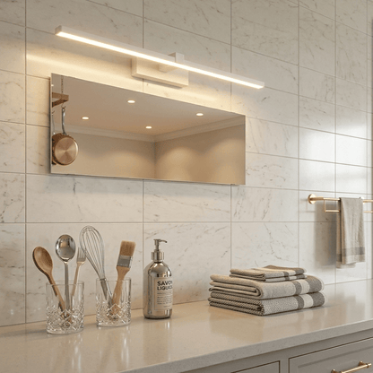 Applique murale salle de bain miroir barre LED Lumière blanche | Aluminium Design moderne intérieur