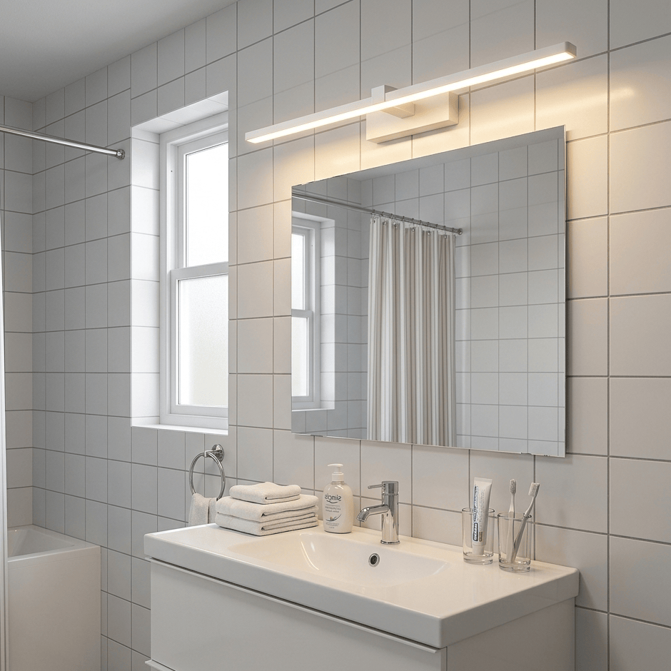 Applique murale salle de bain miroir barre LED Lumière blanche | Aluminium Design moderne intérieur
