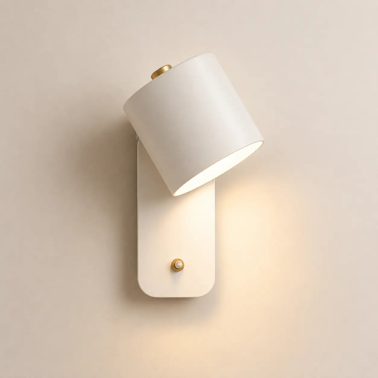 Applique murale spot métal | LED rotatif avec interrupteur | Liseuse chambre tête de lit intérieur nordique