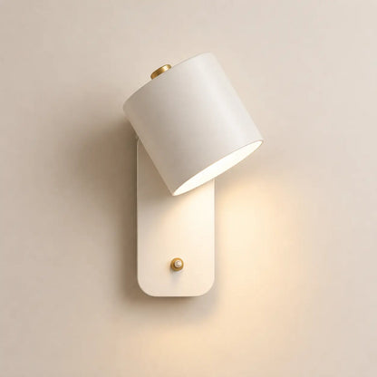 Applique murale spot métal | LED rotatif avec interrupteur | Liseuse chambre tête de lit intérieur nordique