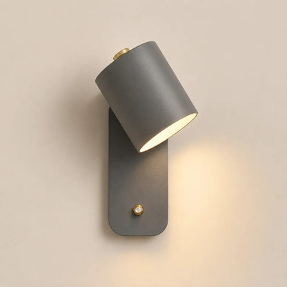 Applique murale spot métal | LED rotatif avec interrupteur | Liseuse chambre tête de lit intérieur nordique