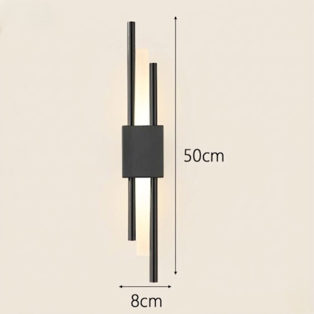 Applique murale LED pour intérieur moderne | Métal & verre dépoli