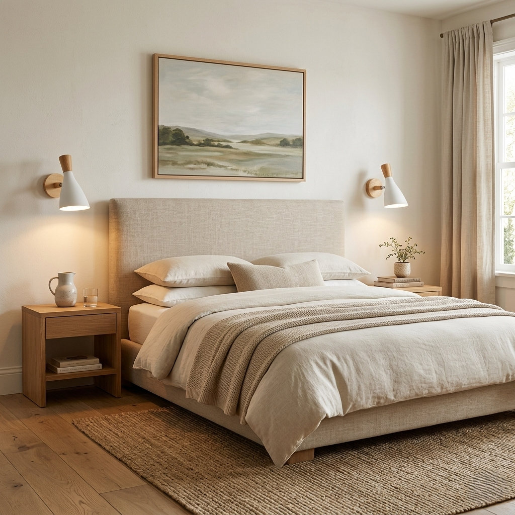 Applique murale tête de lit, salon, bureau | Lumière réglable haut-bas