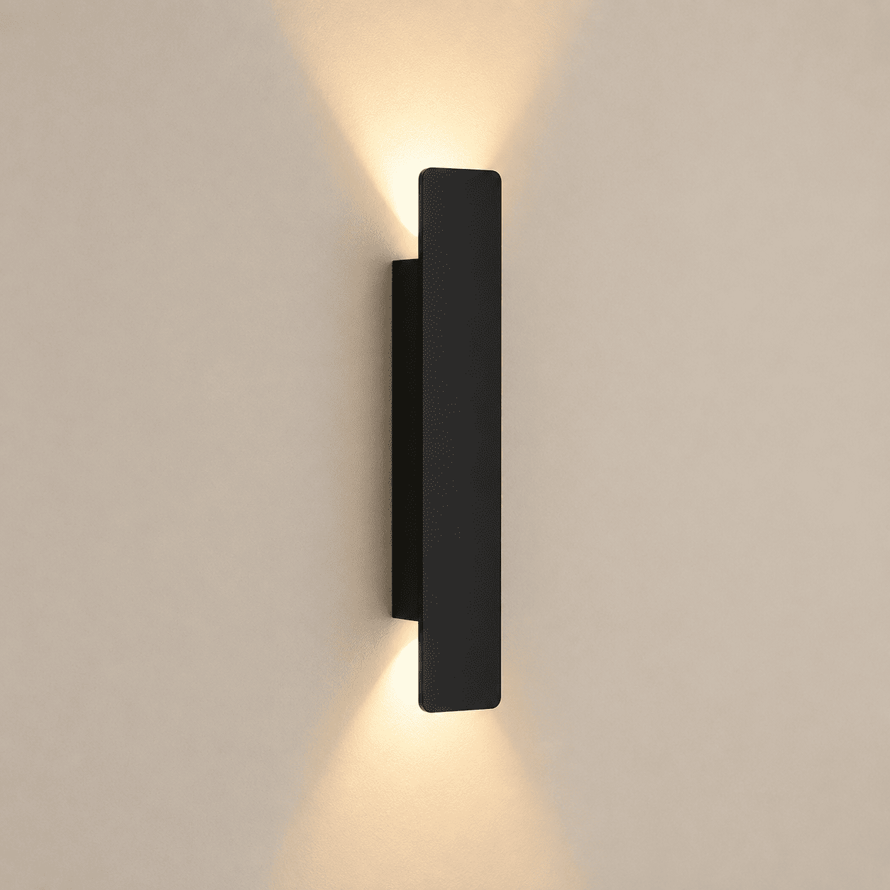 Applique murale Extérieur intérieur aluminium rectangle IP65, Double éclairage | LED étanche, Jardin façade balcon