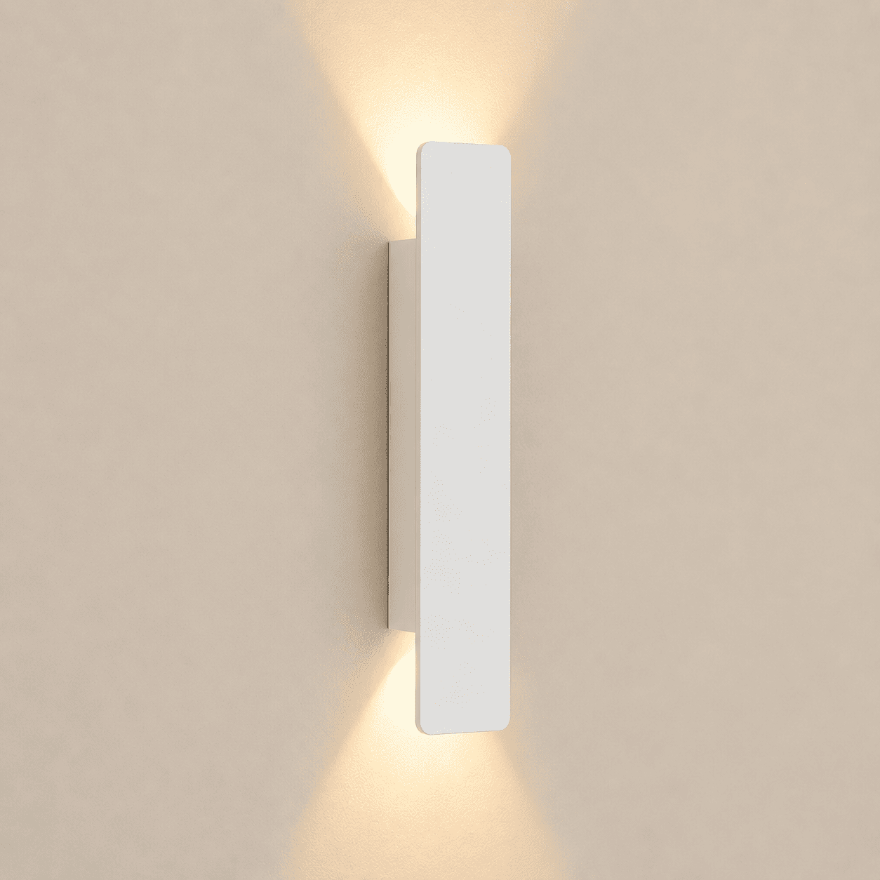 Applique murale Extérieur intérieur aluminium rectangle IP65, Double éclairage | LED étanche, Jardin façade balcon