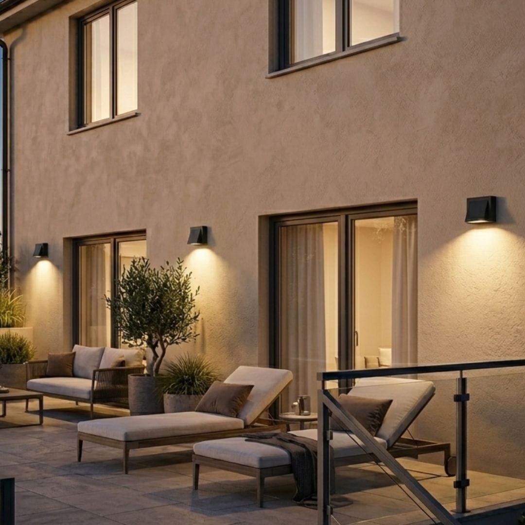 Applique murale LED d'extérieur, Spot étanche en aluminium, éclairage décoratif pour balcon, jardin | IP65 3W