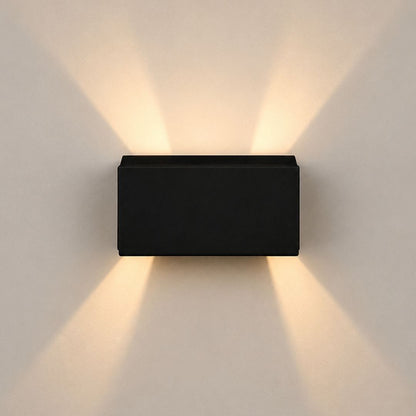 Applique murale aluminium LED | Double éclairage haut bas | Extérieur intérieur étanche IP65, jardin balcon façade