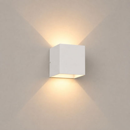 Applique murale aluminium LED | Double éclairage haut bas | Extérieur intérieur étanche IP65, jardin balcon façade