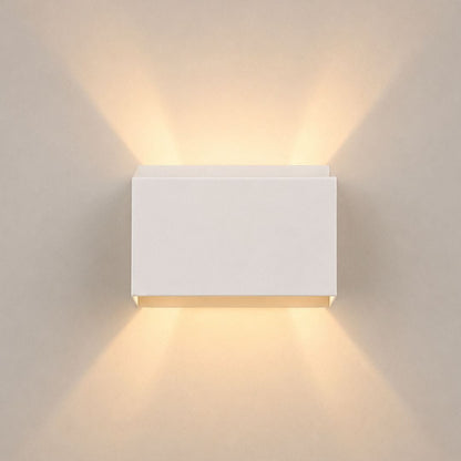 Applique murale aluminium LED | Double éclairage haut bas | Extérieur intérieur étanche IP65, jardin balcon façade