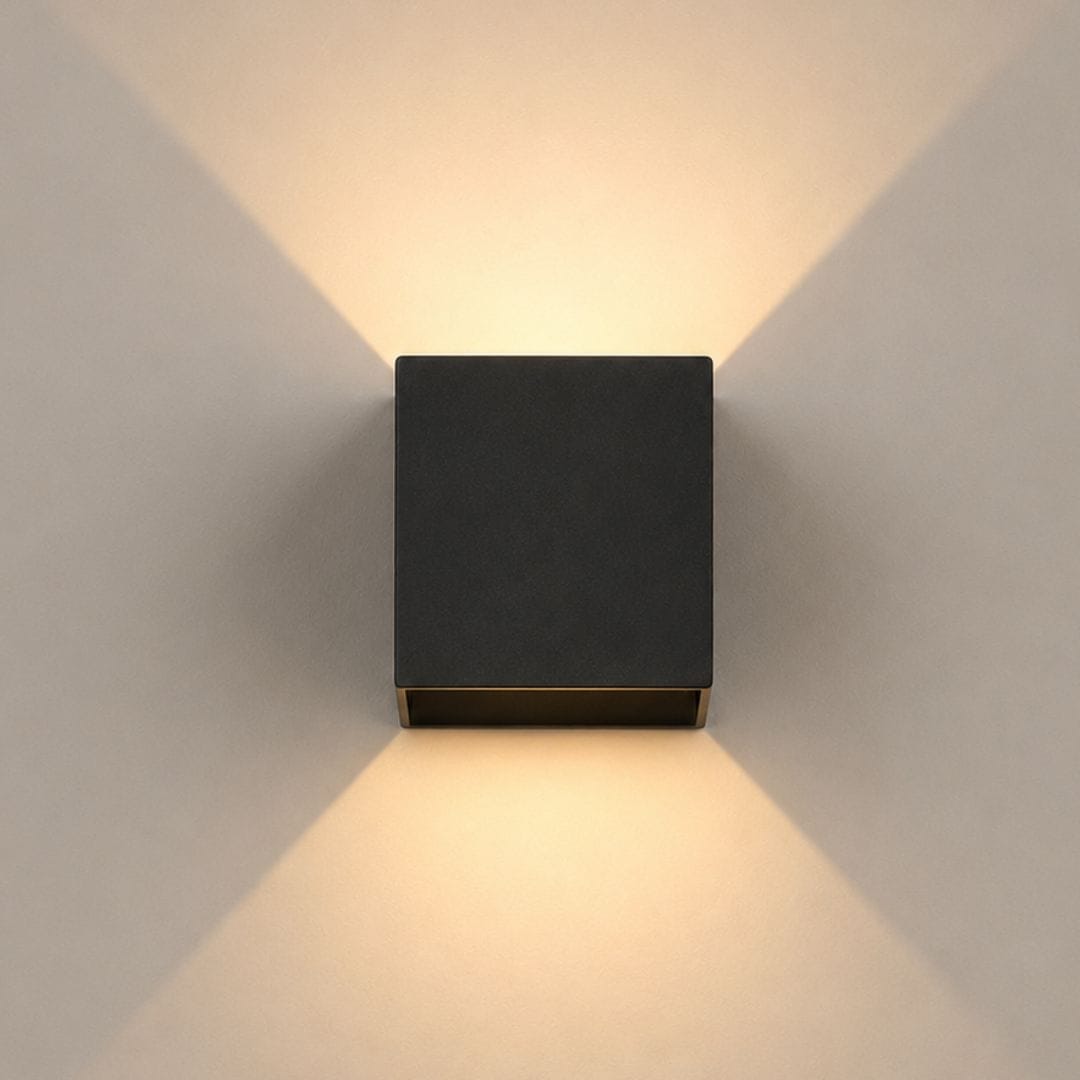Applique murale aluminium LED | Double éclairage haut bas | Extérieur intérieur étanche IP65, jardin balcon façade