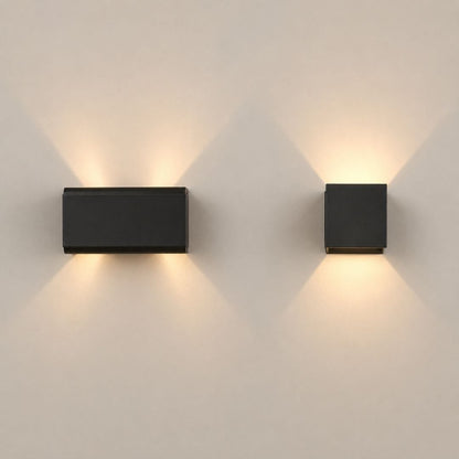 Applique murale aluminium LED | Double éclairage haut bas | Extérieur intérieur étanche IP65, jardin balcon façade