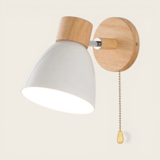 Applique murale bois Scandinave — Tête pivotante